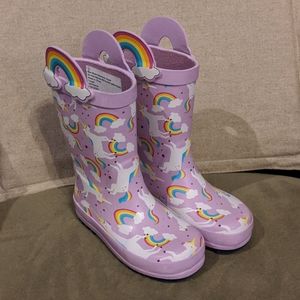 Unicorn rain boots